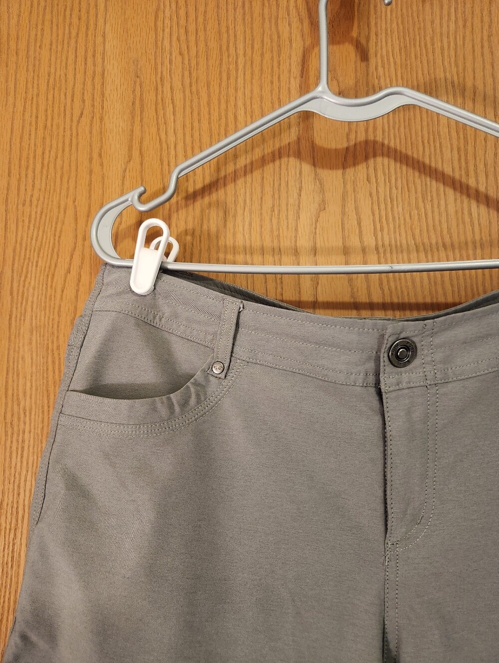 Kuhl Hiking Shorts Women's Sz 14 Gray Trekr Outdoor Camping Fishing 10” Inseam - Picture 2 of 16